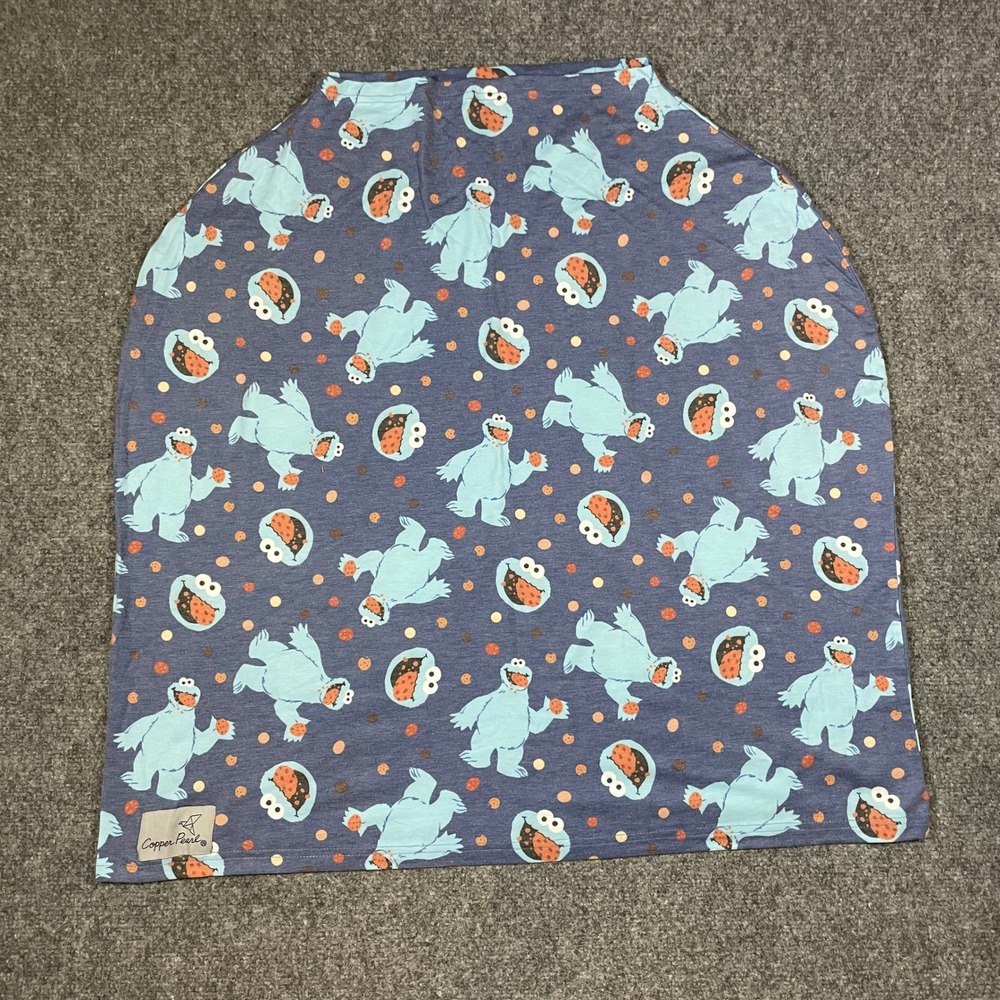 Copper Pearl 5-in-1 Multi Use Cover Cookie Monster Nursing CarSeat Cover Swaddle